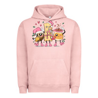 Pigment Salmon mexican christmas pan dulce cartoon characters Urban Hoodie - MaliasSmallBusiness