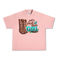 Salmon justas malltown girlie Urban Heavy Tee - texasbilliewilder