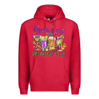 Cardinal mardi gras drinking team Premium Hoodie - MaliasSmallBusiness