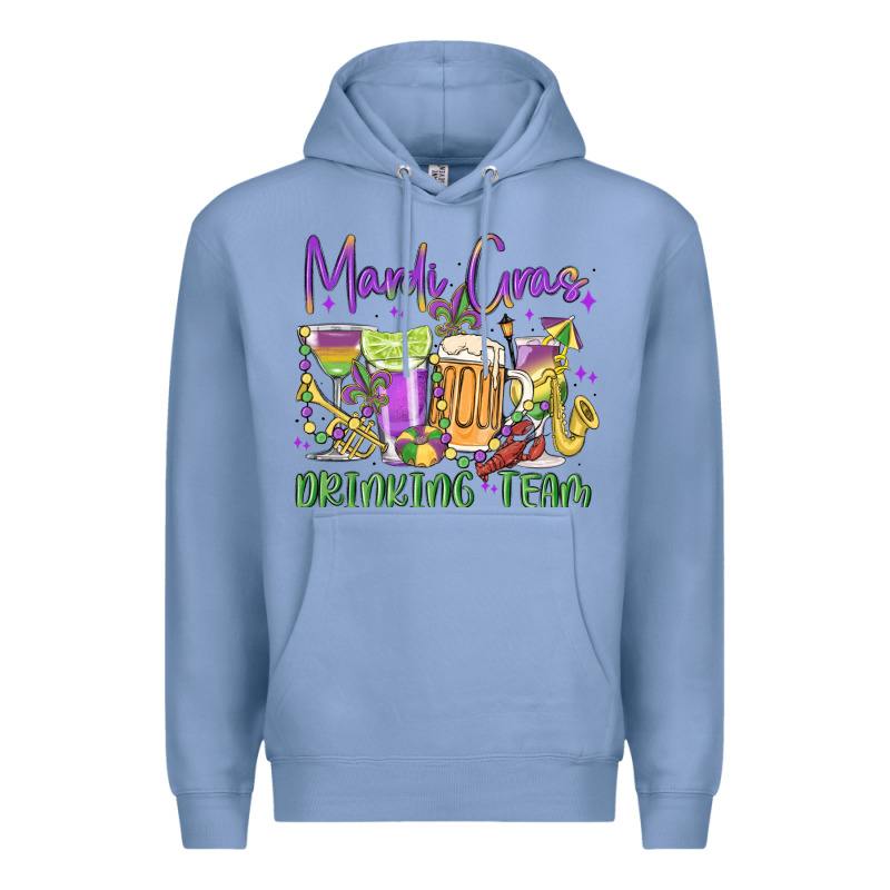 Mardi Gras Drinking Team Premium Hoodie by MaliasSmallBusiness | Teevron