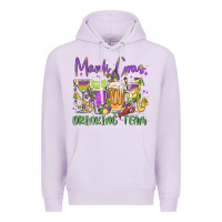 Lilac mardi gras drinking team Premium Hoodie - MaliasSmallBusiness