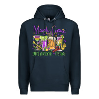 Navy mardi gras drinking team Premium Hoodie - MaliasSmallBusiness
