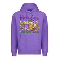 Purple mardi gras drinking team Premium Hoodie - MaliasSmallBusiness
