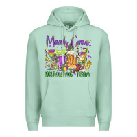 Seafoam mardi gras drinking team Premium Hoodie - MaliasSmallBusiness