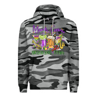 Slate Camo mardi gras drinking team Premium Hoodie - MaliasSmallBusiness