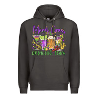 Smoke mardi gras drinking team Premium Hoodie - MaliasSmallBusiness