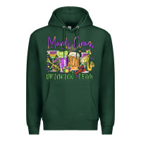 Sports Green mardi gras drinking team Premium Hoodie - MaliasSmallBusiness