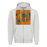 Dove Grey western dreamcatchers seamless pattern Zipper Hoodie - HRA Design Shop