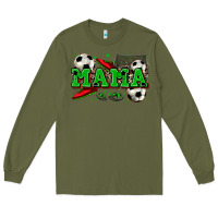 Army Green mama soccer Long Sleeve Tee - Zillion Design Studio