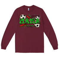 Burgundy mama soccer Long Sleeve Tee - Zillion Design Studio