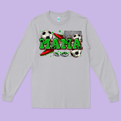 Mama Soccer Long Sleeve Tee Designed By Zillion Design Studio