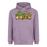 Lavender st patricks gnomes with rainbow Heavyweight Hoodie - AdoDesignShop