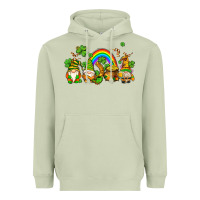 Matcha st patricks gnomes with rainbow Heavyweight Hoodie - AdoDesignShop