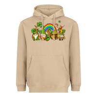 Mushroom st patricks gnomes with rainbow Heavyweight Hoodie - AdoDesignShop
