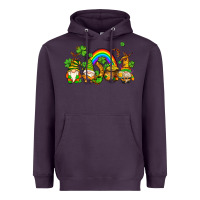 Plum st patricks gnomes with rainbow Heavyweight Hoodie - AdoDesignShop