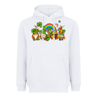 White st patricks gnomes with rainbow Heavyweight Hoodie - AdoDesignShop