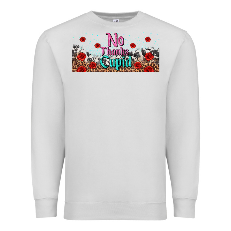 No Thanks Cupid Premium Sweatshirt by AdoDesignShop | Teevron