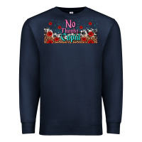Navy no thanks cupid Premium Sweatshirt - AdoDesignShop