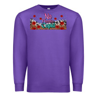Purple no thanks cupid Premium Sweatshirt - AdoDesignShop