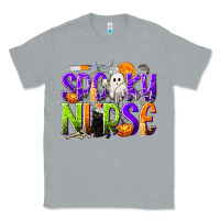 Heather Grey Halloween Spooky Nurse Classic Tee - texasbilliewilder