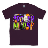 Plum Halloween Spooky Nurse Classic Tee - texasbilliewilder