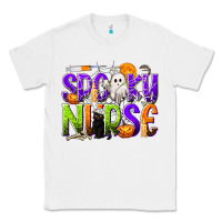 White Halloween Spooky Nurse Classic Tee - texasbilliewilder
