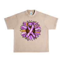 French Oak Cancer Awareness Sunflower Urban Heavy Tee - RanaPortraitStore