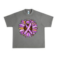 Tornado Cancer Awareness Sunflower Urban Heavy Tee - RanaPortraitStore