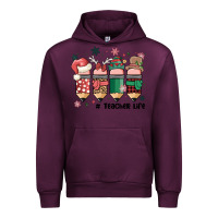 Mauve Wine teacher christmas Urban Hoodie - MaliasSmallBusiness