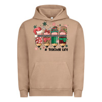 Pigment Burro teacher christmas Urban Hoodie - MaliasSmallBusiness