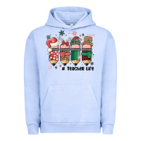 Pigment Grape Ice teacher christmas Urban Hoodie - MaliasSmallBusiness