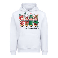 White teacher christmas Urban Hoodie - MaliasSmallBusiness
