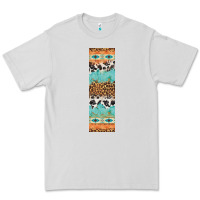 Dove Grey fall pattern Premium Tee - Artiststas