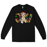 Black beagle christmas joy Long Sleeve Tee - RanaPortraitStore