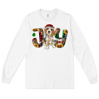 White beagle christmas joy Long Sleeve Tee - RanaPortraitStore