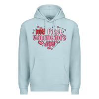 Blue Mist my first valentines day Premium Hoodie - MaliasSmallBusiness
