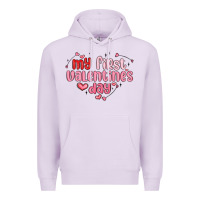 Lilac my first valentines day Premium Hoodie - MaliasSmallBusiness