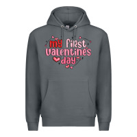 Rock my first valentines day Premium Hoodie - MaliasSmallBusiness