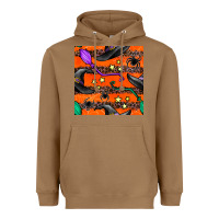 Toasted Coconut halloween witch hats leopard seamless pattern Heavyweight Hoodie - BundleAndBundleShop