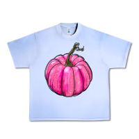 Breast Cancer Awareness Pink Pumpkin Urban Heavy Tee | Teevron