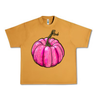 Peanut Butter Breast Cancer Awareness Pink Pumpkin Urban Heavy Tee - RanaPortraitStore