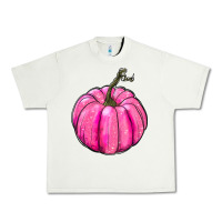 Pistachio Breast Cancer Awareness Pink Pumpkin Urban Heavy Tee - RanaPortraitStore