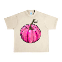 Sandshell Breast Cancer Awareness Pink Pumpkin Urban Heavy Tee - RanaPortraitStore