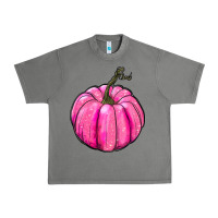 Tornado Breast Cancer Awareness Pink Pumpkin Urban Heavy Tee - RanaPortraitStore