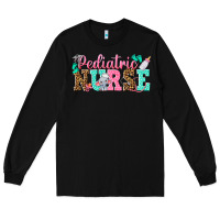 Black pediatric nurse Long Sleeve Tee - texasbilliewilder