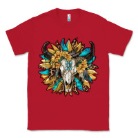 Red bull skull with sunflower Classic Tee - RanaPortraitStore
