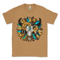 Toasted Coconut bull skull with sunflower Classic Tee - RanaPortraitStore