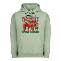 Pigment Oil Green santa favorite medical assistant Urban Hoodie - MaliasSmallBusiness