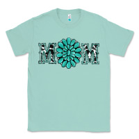 Seafoam western mom Classic Tee - RanaPortraitStore