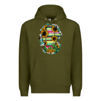 Army Green Coahuila State Of Mexico Map Premium Hoodie - RanaPortraitStore